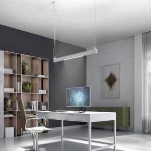 Arcchio Ingura LED závěsné světlo, kancelář, bílá