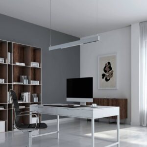 Arcchio Ingura LED závěsné světlo kancelář stříbro