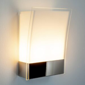 Malthe - moderní nástěnná lampa ze skla a kovu