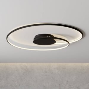 Lindby Joline LED stropní světlo, černé, 70 cm