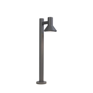 Moderní stojící venkovní lampa tmavě šedá 65cm – Humilis