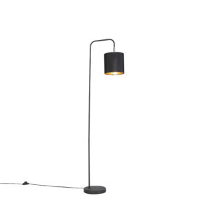 Moderní stojací lampa černá – Lofty