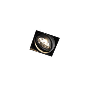 Zapuštěné bodové svítidlo černé GU10 AR70 bez ozdobné lišty - Oneon