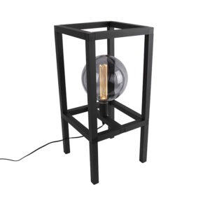 Průmyslová stolní lampa černá – Big Cage 2