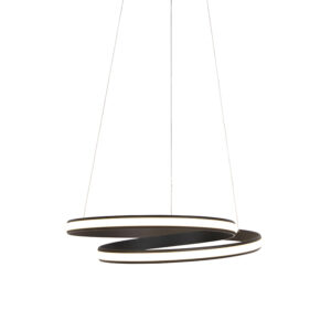 Designová závěsná lampa černá 55 cm včetně LED – Jeřabina