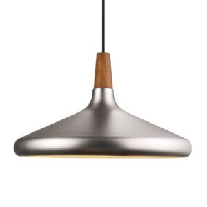 Závěsné světlo Nori z kovu, ocelové barvy, Ø 39 cm