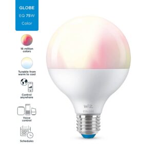 WiZ G95 LED žárovka E27 11W Globe matná RGB