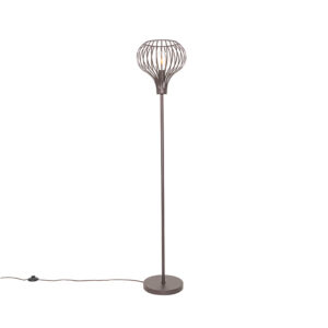 Moderní stojací lampa hnědá – Sapphira
