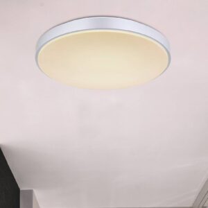 LED stropní světlo Sonny, stříbrná, CCT, Ø 41 cm