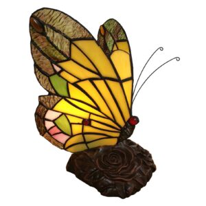 Dekorační světlo 6009, tvar motýla, styl Tiffany