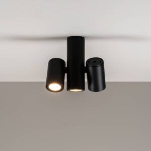Milan Kronn stropní reflektor, tři zdroje černá