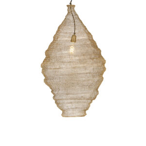 Orientální závěsná lampa zlatá 90 cm – Nidum