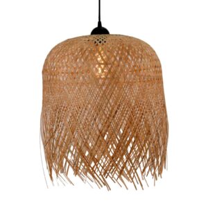 Lindby Solivia závěsné světlo z bambusu
