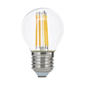 LED žárovka E27 G45 4,5W filament čirá 827 stmívač
