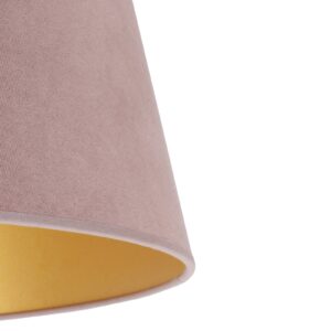Stínidlo na lampu Cone výška 18 cm, růžová/zlatá