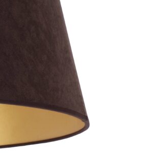 Stínidlo na lampu Cone výška 22,5 cm, hnědá/zlatá