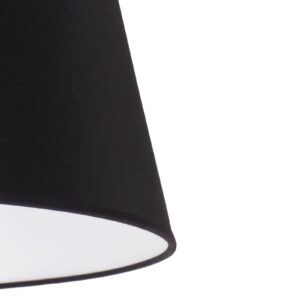Stínidlo na lampu Cone výška 18 cm, černá chintz