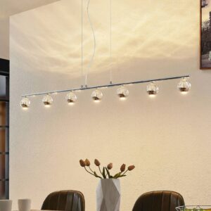 Lucande Kilio LED závěsné světlo, 7 zdrojů, chrom