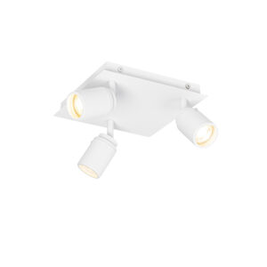 Moderní koupelnové bodové bílé čtvercové 3-světlo IP44 – Ducha
