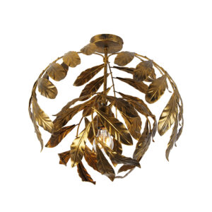 Vintage stropní svítidlo starožitné zlaté 45 cm – Linden