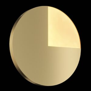 Maytoni Jupiter LED nástěnné světlo, zlatá Ø44,8cm