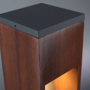 Paulmann Trabia LED soklové světlo, dřevo, 40 cm