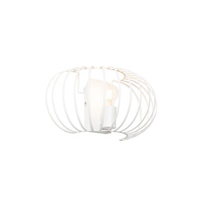 Designová nástěnná lampa bílá 39 cm – Johanna