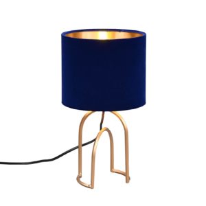 Stolní lampa Grace, Ø 18 cm, fialová/zlatá