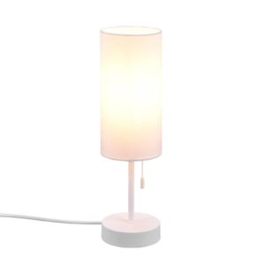 Stolní lampa Jaro s nabíjecím výstupem, bílá