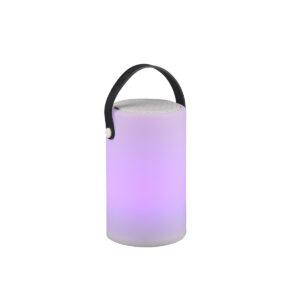 Buiten tafellamp wit oplaadbaar met RGB en speaker – Stephan