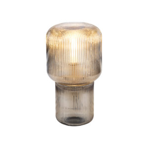 Designová stolní lampa jantarové sklo – Zonat