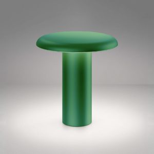 Artemide Takku LED stolní lampa s baterií, zelená