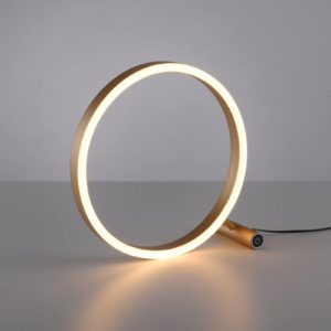 LED stolní lampa Ritus, mosaz matná