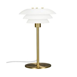 Dyberg Larsen DL20 stolní lampa, sklo, mosaz