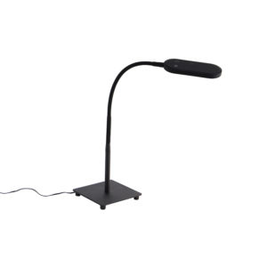 Moderní stolní lampa černá včetně LED 4stupňového stmívatelného – Botot