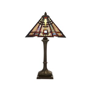 Stolní lampa Classic Craftsman v designu Tiffany