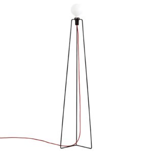 GRUPA Model M3 LED stojací lampa černá, červená