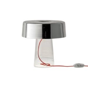 Prandina Glam stolní lampa 48 cm čirá/zrcadlená