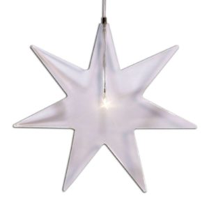 Průhledná LED hvězda - dekorativní lampa Karla