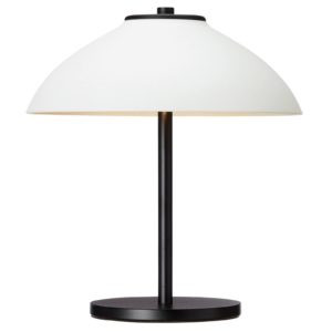 Stolní lampa Vali, výška 25,8 cm, černá/bílá