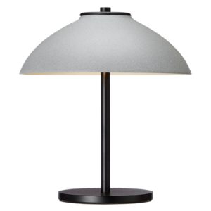 Stolní lampa Vali, výška 25,8 cm, černá/šedá