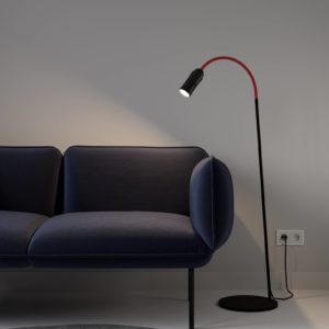 Neo! Floor LED stojací lampa dim černá/červená