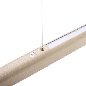 HerzBlut Arco LED závěsné světlo dub bílá 130cm