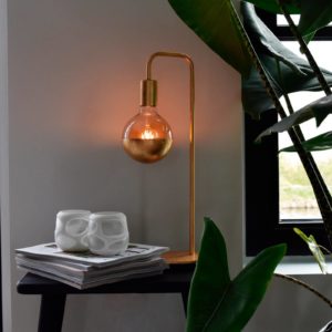 Calex U-Line stolní lampa s kabelem 1,5 m, zlatá