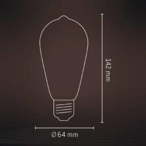 Calex Smart E27 ST64 LED 4,9W filament RGBW