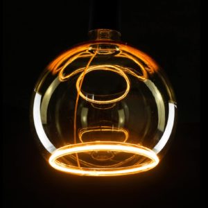 SEGULA LED floating globe G150 E27 4W922 zlatá dim