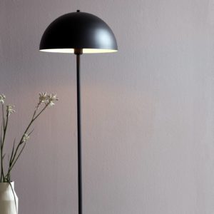 Stojací lampa Ellen 40 s kovovým stínidlem, černá