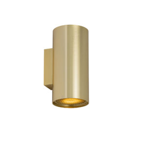 Designová nástěnná lampa zlatá kulatá 2 světla - Sab Honey