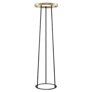 Lucande Seppe LED stojací lampa, Ø 50 cm, mosaz