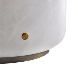 LED stolní lampa Capsule z alabastru výška 25,2cm